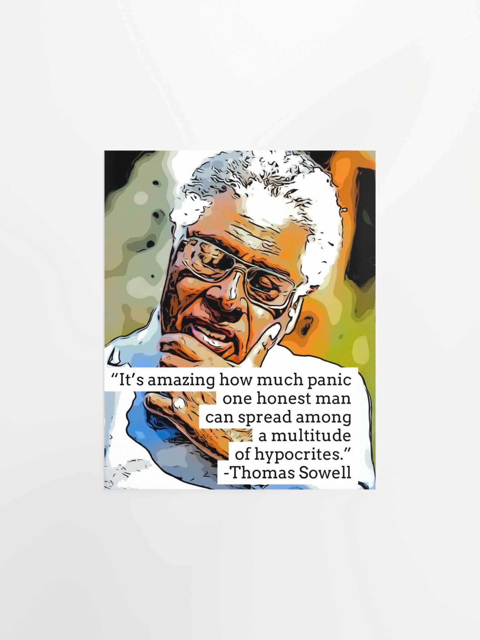 “One Honest Man” — Thomas Sowell Art Print