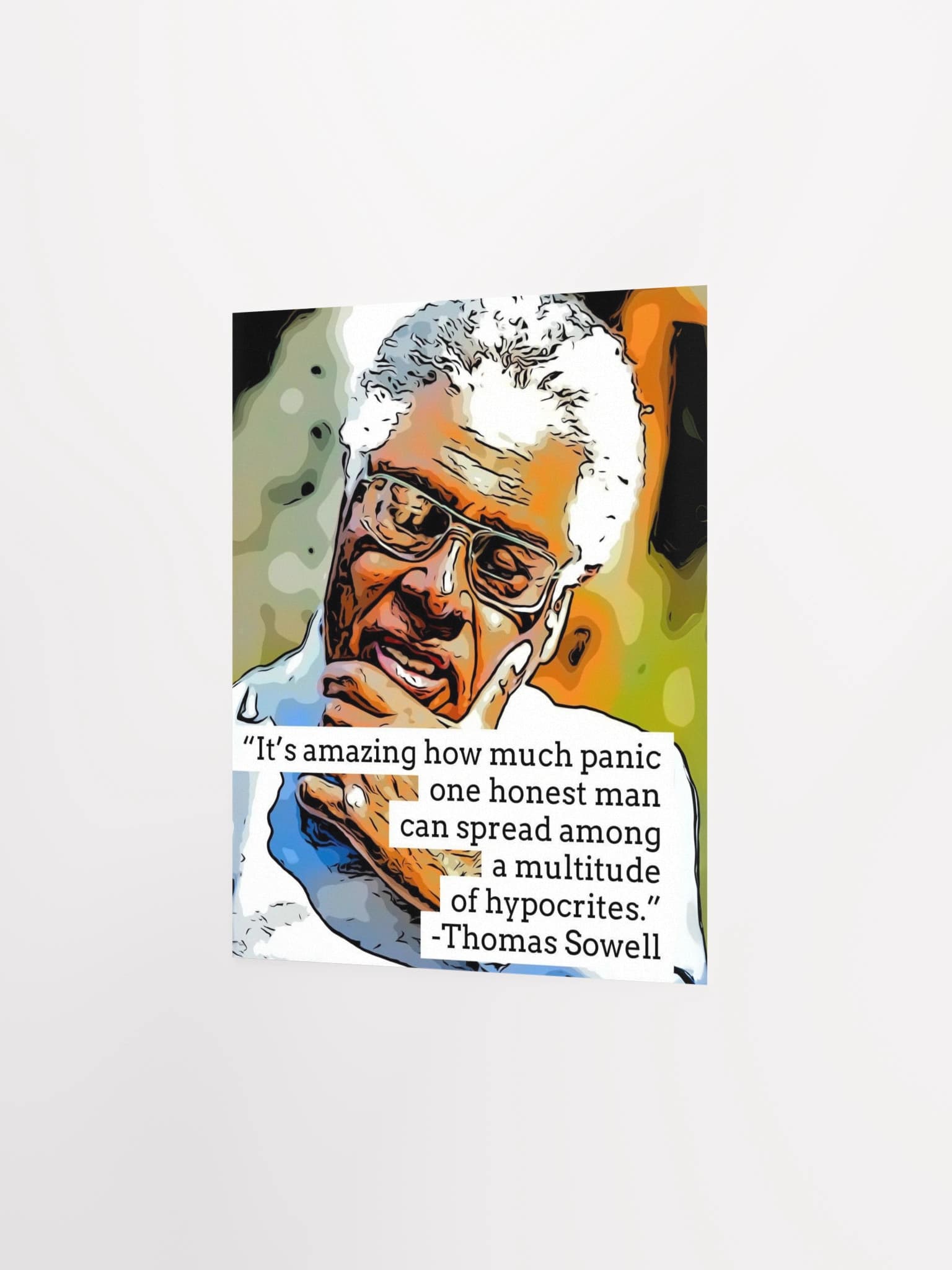 “One Honest Man” — Thomas Sowell Art Print - alternate view