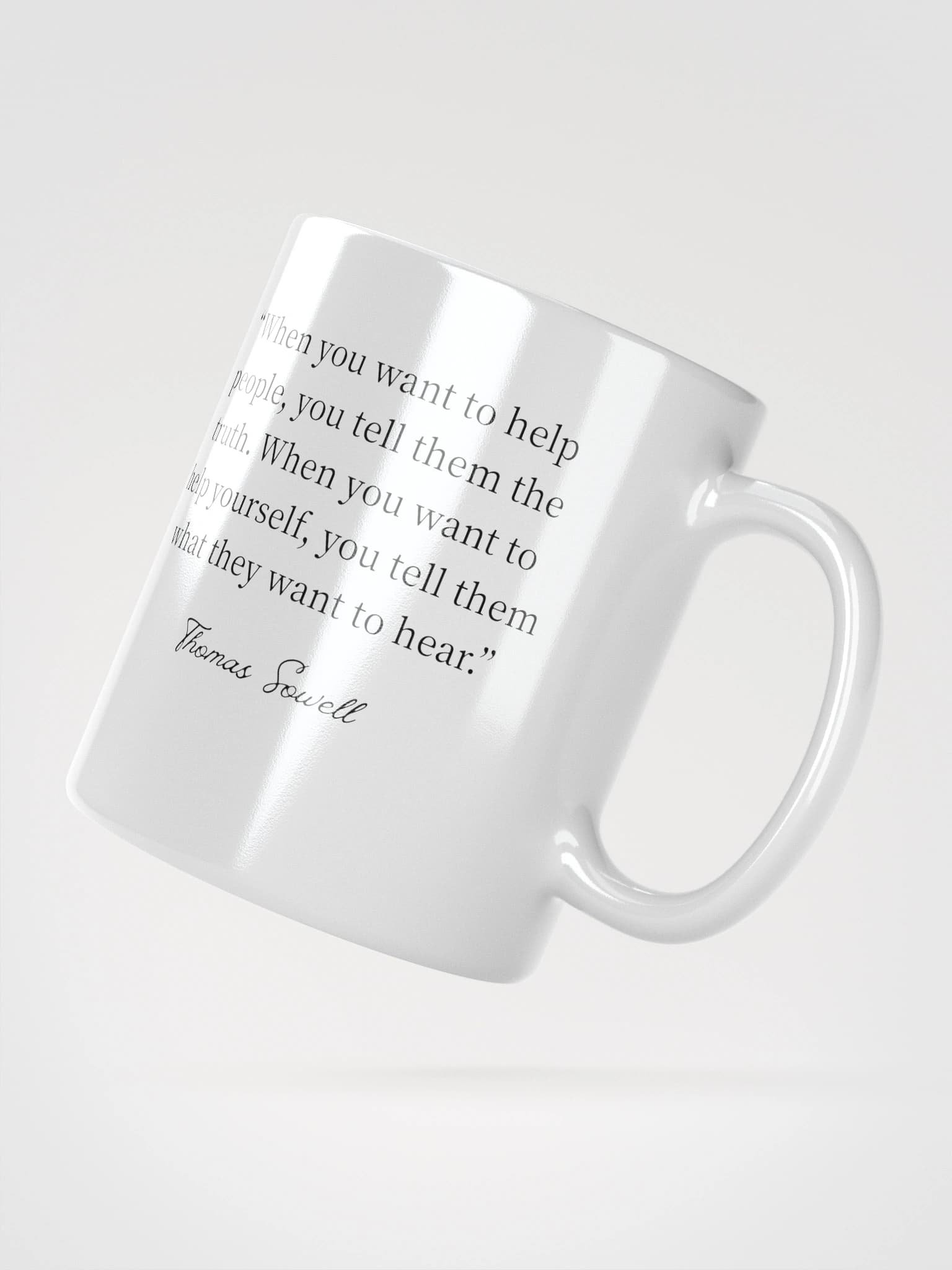 "Tell Them the Truth" — Thomas Sowell Quote Mug - alternate view