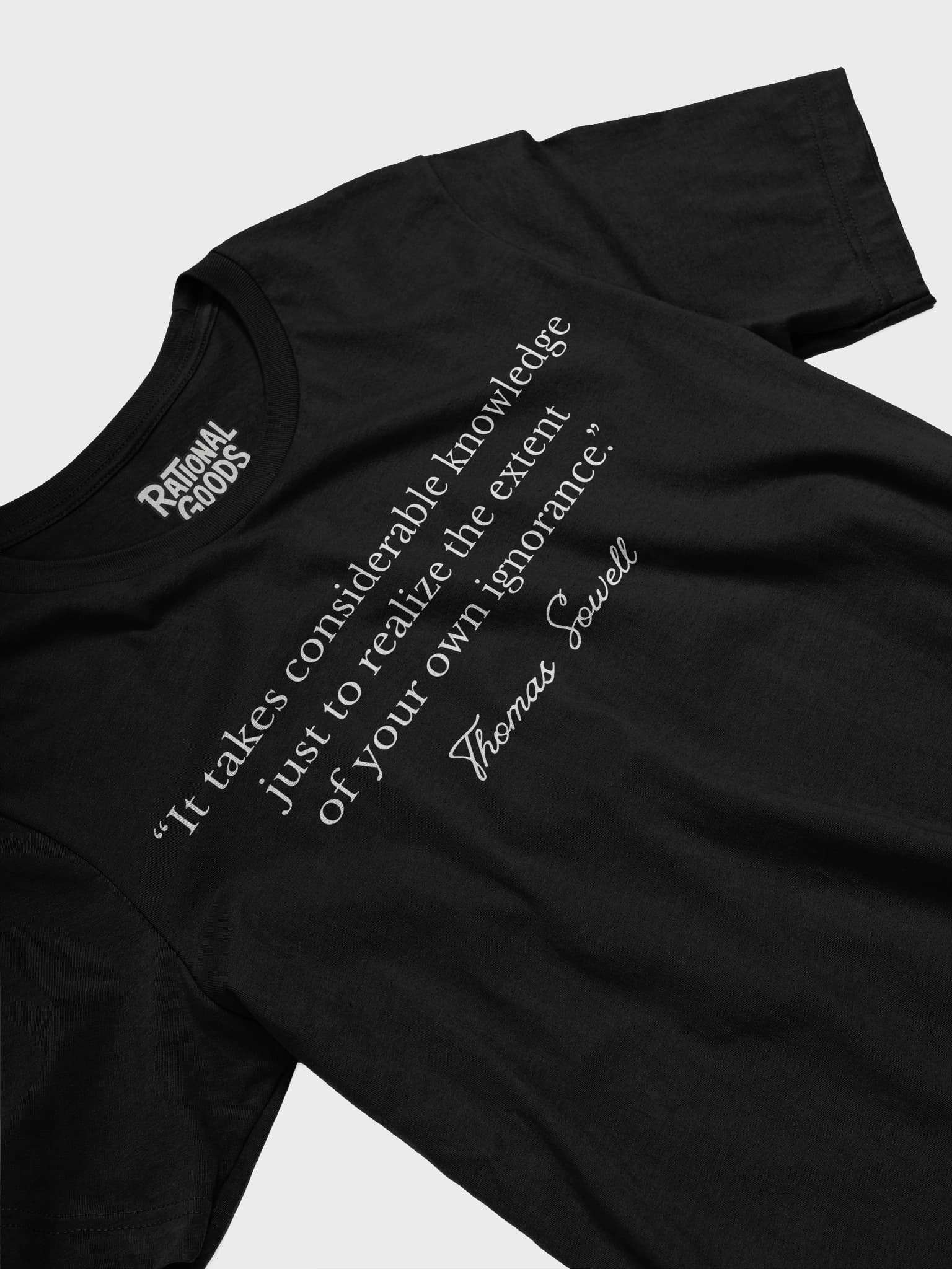 "Considerable Knowledge" — Thomas Sowell Quote Shirt - alternate view