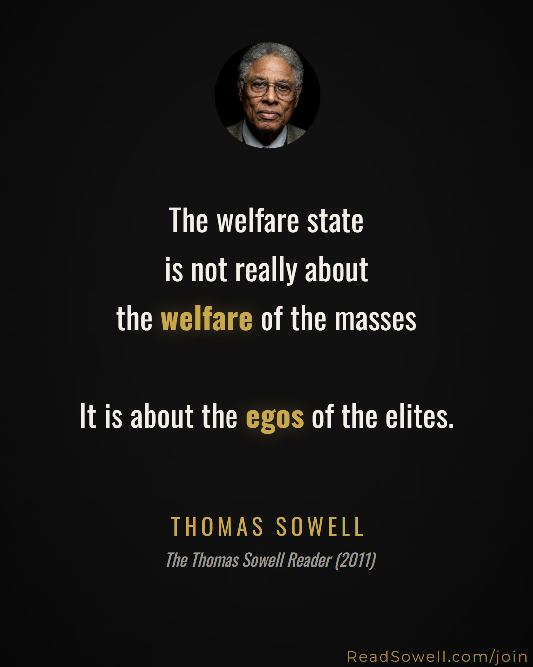 Meme: The welfare state is not really about the welfare of the mas...