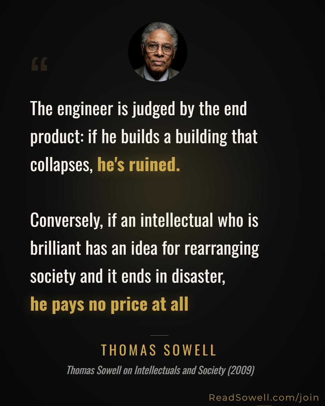 Meme: The engineer is judged by the end product: if he builds a bu...