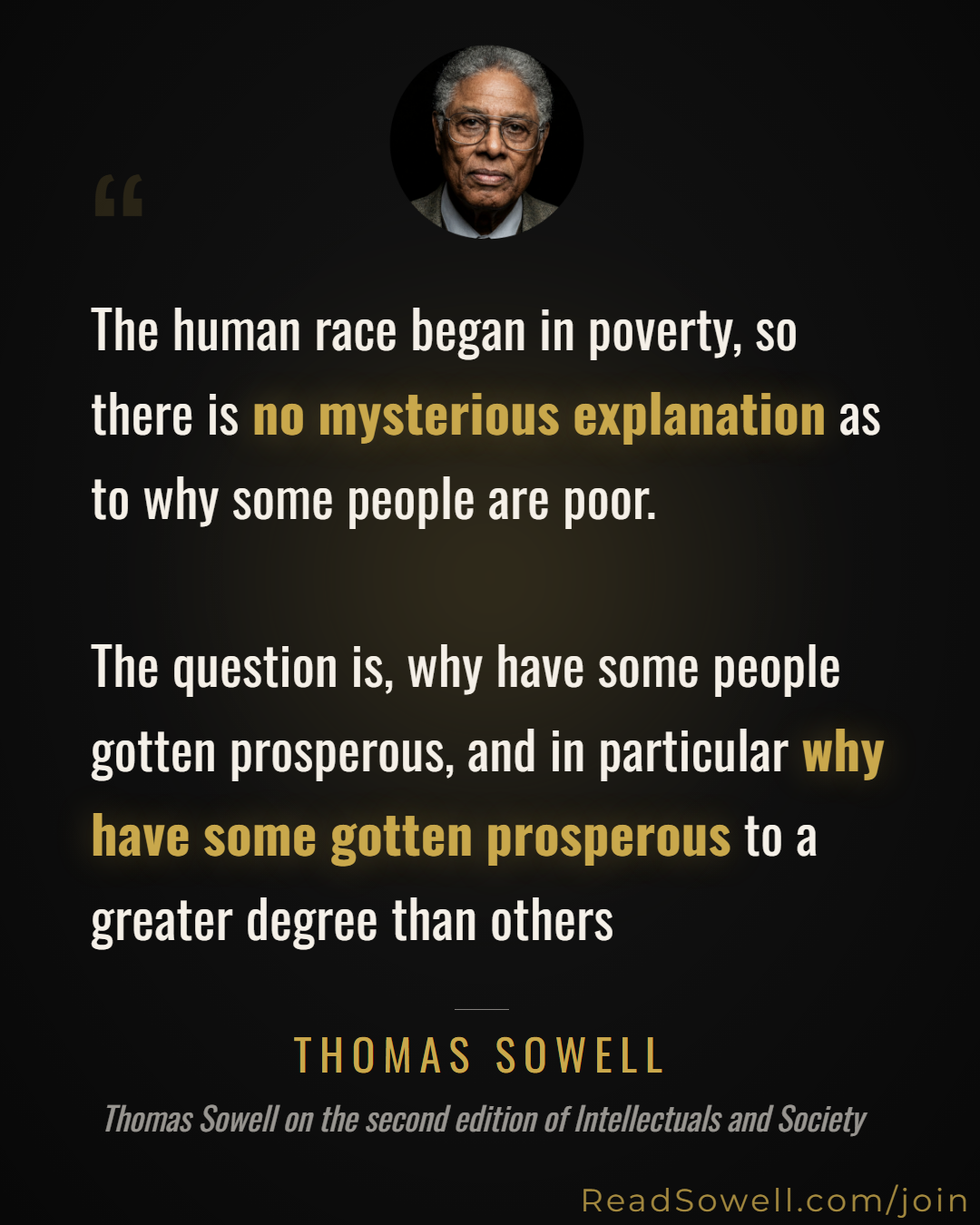 Meme: The human race began in poverty, so there is no mysterious e...